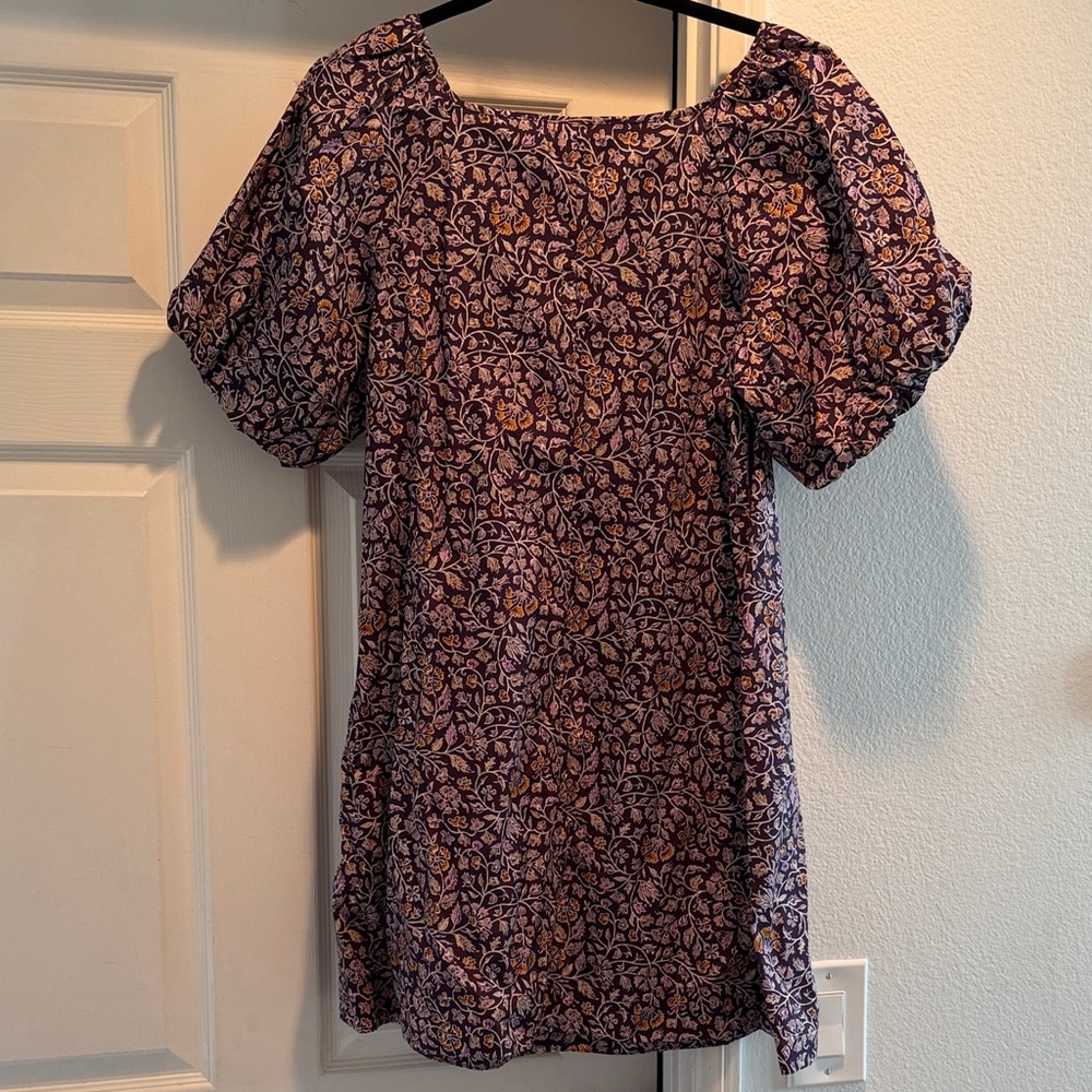Anthropologie Porridge Floral Purple Women's dress